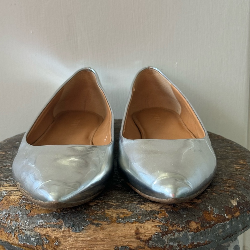 J. Crew Silver Flats